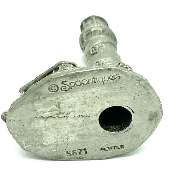 Vintage Spoontiques Pewter Lighthouse Statue Figurine #S671 - 2.5" tall - Picture 5 of 6